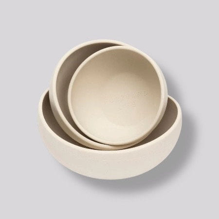 Gamelle beige en silicone - Fuzzy Yard