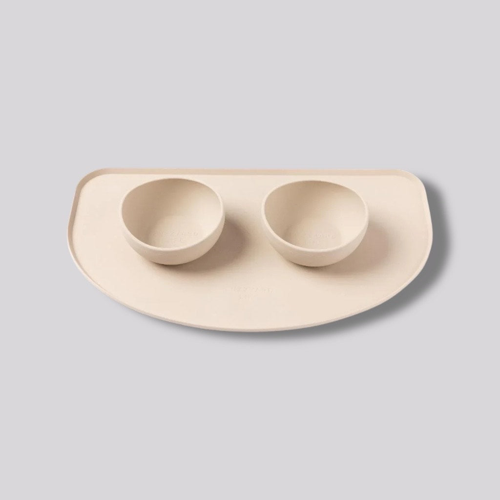 Gamelle beige en silicone - Fuzzy Yard